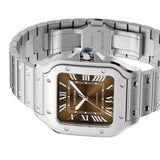 Cartier Santos de Cartier Medium WSSA0065 Gradated Brown Dial Stainless Steel