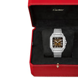 Cartier Santos de Cartier Medium WSSA0065 Gradated Brown Dial Stainless Steel