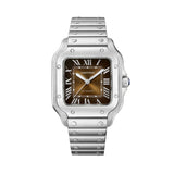 Cartier Santos de Cartier Medium WSSA0065 Gradated Brown Dial Stainless Steel
