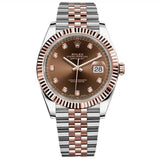 Rolex Datejust 41 126331-0004 Stainless Steel & Rose Gold Chocolate Diamond Dial Jubilee