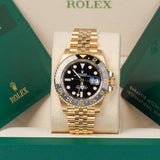 Rolex GMT-Master II 126718GRNR Black Dial 40mm 18K Yellow Gold