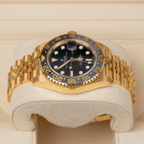 Rolex GMT-Master II 126718GRNR Black Dial 40mm 18K Yellow Gold