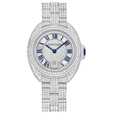 Cartier Clé de Cartier Watch 31mm 18k White Gold Diamond HPI00980