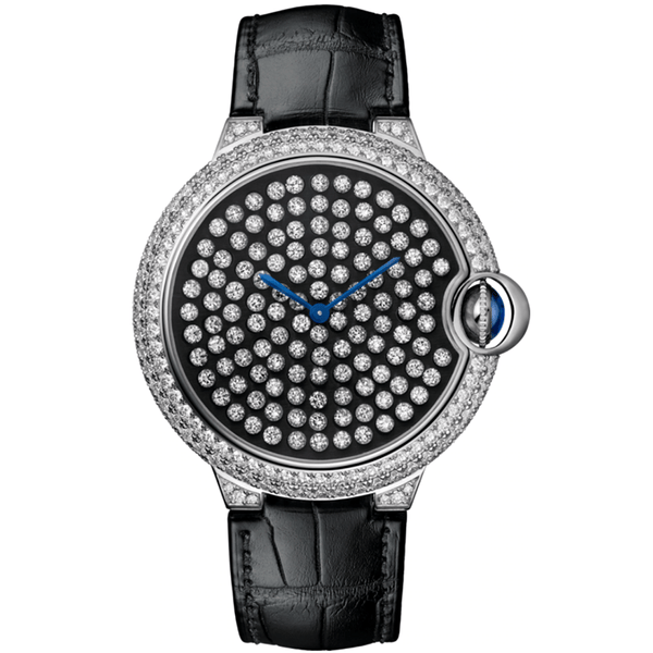 Cartier Ballon Bleu de Cartier Serti Vibrant HPI01062 42mm 18k White Gold Diamond Watch