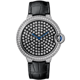 Cartier Ballon Bleu de Cartier Serti Vibrant HPI01062 42mm 18k White Gold Diamond Watch