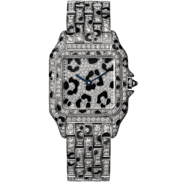 Panthère de Cartier Watch HPI01096 in Rhodiumized 18K White Gold with Diamonds, 37mm