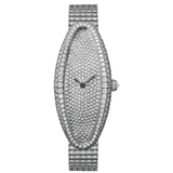 Cartier Baignoire Allongée Watch HPI01306 47mm 18k White Gold