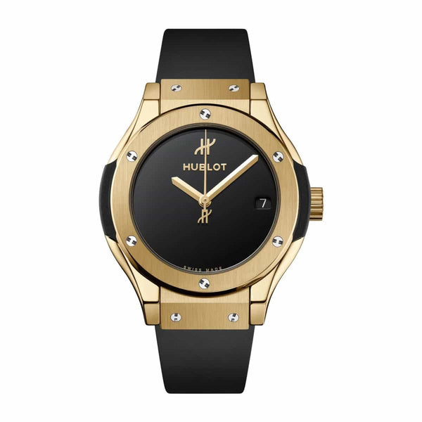Hublot Classic Fusion 581.VX.1230.RX.MDM 33mm Yellow Gold Black Dial