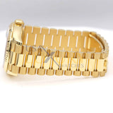 Rolex Day-Date 36 128238-0071 18K Yellow Gold Turquoise Diamond Dial President Bracelet