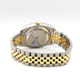 Rolex Datejust 116233 Steel and 18K Yellow Gold Fluted Bezel Jubilee Bracelet 36mm Silver Dial