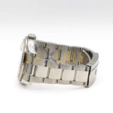 Rolex Datejust 116244 36mm Silver Floral Dial Diamond Bezel Stainless Steel Oyster Bracelet