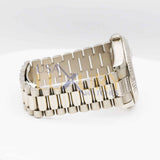 Rolex Day-Date II 218239 41mm White Gold Black Dial Diamond Fluted Bezel