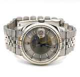 Rolex Datejust 116234 Steel and 18k White Gold 36mm Silver Index Dial Jubilee Watch