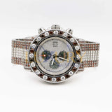Breitling Super Avenger II Chronograph A1337111 with Custom Diamond and Ruby Bezel