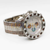 Breitling Super Avenger II Chronograph A1337111 with Custom Diamond and Ruby Bezel