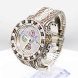 Breitling Super Avenger II Chronograph A1337111 with Custom Diamond and Ruby Bezel