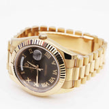 Rolex Day-Date II 218235 Everose Gold 41mm Chocolate Roman Dial