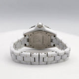 Chanel J12 H2422 33mm Ceramic Ladies Watch with Mother-of-Pearl Diamond Dial