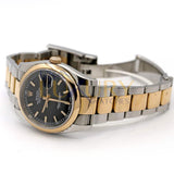 Rolex Datejust 36mm Reference 116201 Steel and Everose Gold Black Dial
