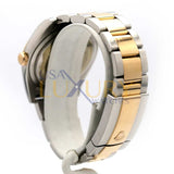 Rolex Datejust 36mm Reference 116201 Steel and Everose Gold Black Dial