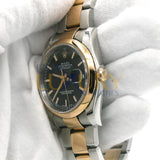 Rolex Datejust 36mm Reference 116201 Steel and Everose Gold Black Dial