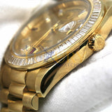 Rolex Day-Date II 218398BR 41mm Yellow Gold President Diamond Bezel Champagne Dial