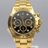 Rolex Daytona 16528 Yellow Gold 40mm Black Dial