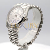 Rolex Day-Date 118296 Platinum 36mm Silver Dial President Bracelet