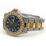 Rolex Submariner Date 16613 Black Dial Diamond Bezel Two-Tone 40mm Men's Watch