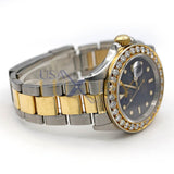 Rolex Submariner Date 16613 Black Dial Diamond Bezel Two-Tone 40mm Men's Watch