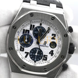 Audemars Piguet Royal Oak Offshore Chronograph 26170ST.OO.D305CR.01 Steel 42mm Blue Leather Strap