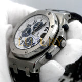 Audemars Piguet Royal Oak Offshore Chronograph 26170ST.OO.D305CR.01 Steel 42mm Blue Leather Strap