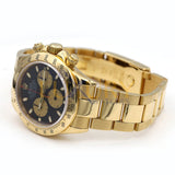 Rolex Daytona 116528 18k Yellow Gold Black Dial 40mm Automatic Chronograph