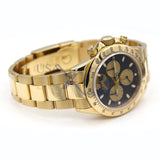 Rolex Daytona 116528 18k Yellow Gold Black Dial 40mm Automatic Chronograph