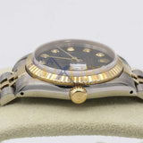 Rolex Datejust 68273 Two-Tone 31mm Black Diamond Dial Jubilee Bracelet Watch