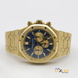 Audemars Piguet Royal Oak Chronograph 26331BA.OO.1220OR.01 41mm 18k Yellow Gold Blue Dial
