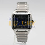 Cartier Santos de Cartier WSAA0030 35.1mm Stainless Steel Blue Sunray Dial