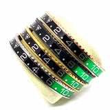 Speedometer Style Stainless Steel Watch Bangle – Black-Green