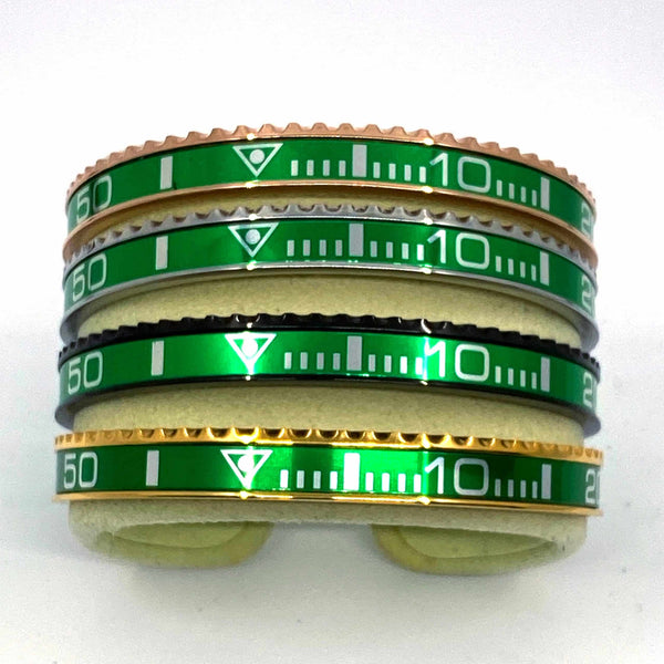 Speedometer Style Stainless Steel Watch Bangle Bracelet in Gold