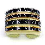 Speedometer Style Stainless Steel Watch Bangle in Gold