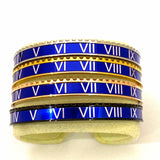 Speedometer Style Stainless Steel Watch Bangle in Gold