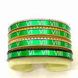 Speedometer Style Stainless Steel Watch Bangle in Gold