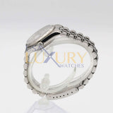 Rolex Datejust 68274 31mm Silver Diamond Dial 18k White Gold and Stainless Steel Jubilee