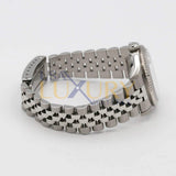 Rolex Datejust 68274 31mm Silver Diamond Dial 18k White Gold and Stainless Steel Jubilee