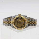 Rolex Datejust 69173 26mm Two-Tone 18k Yellow Gold and Stainless Steel Champagne Roman Dial