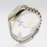 Rolex Datejust 16233 36mm Stainless Steel and 18k Yellow Gold Linen Champagne Dial Watch