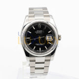 Rolex Datejust 116200 36mm Stainless Steel Black Dial Oyster Bracelet