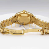 Rolex Datejust 31 Ref. 178278 18k Yellow Gold President Bracelet Champagne Diamond Dial