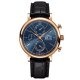 IWC Portofino Chronograph IW391035 Blue Dial 42mm 18ct Rose Gold