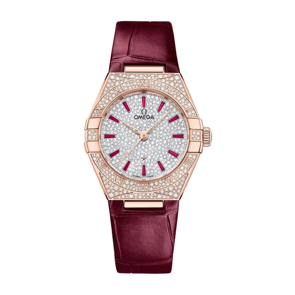 Omega Constellation Co-Axial 29mm Sedna Gold Diamond Dial Ref. 131.58.29.20.99.001